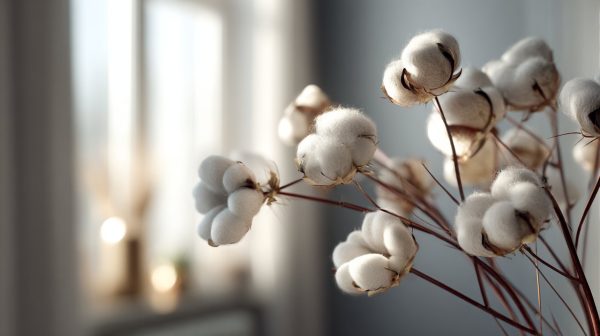 A serene cotton bouquet symbolizing timeless beauty.