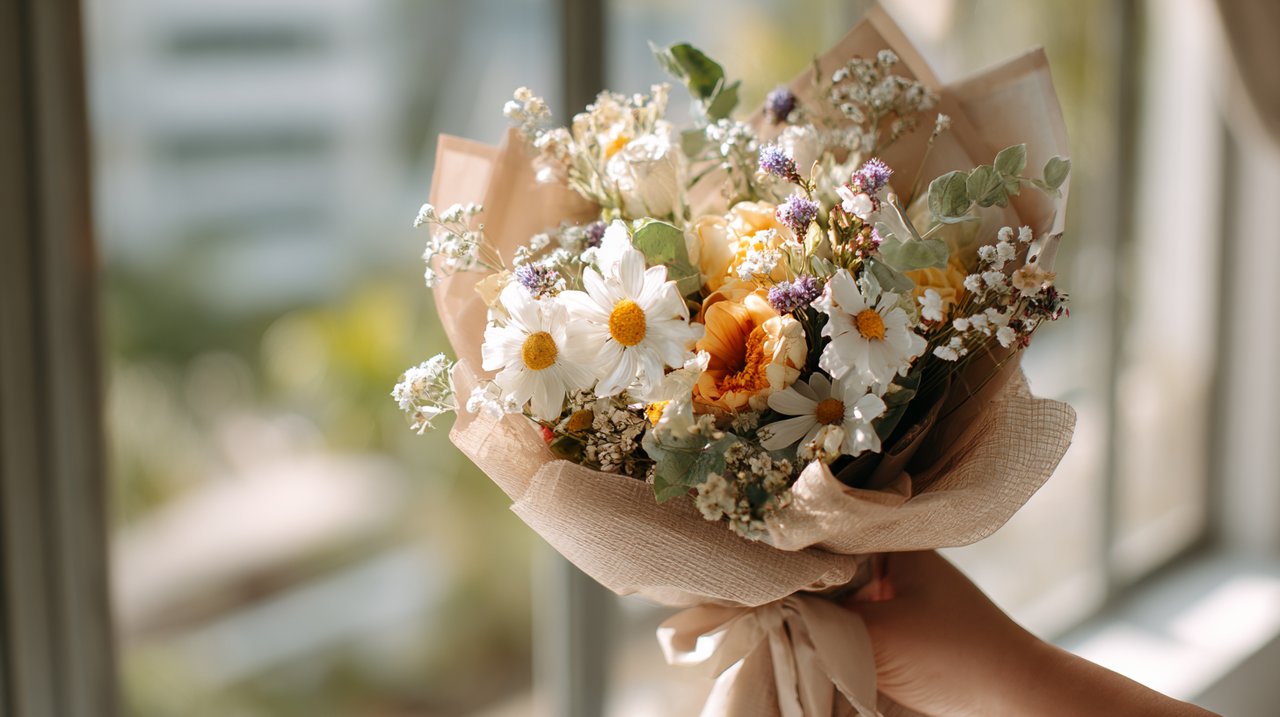 A majestic Protea flower arrangement in a modern setting.