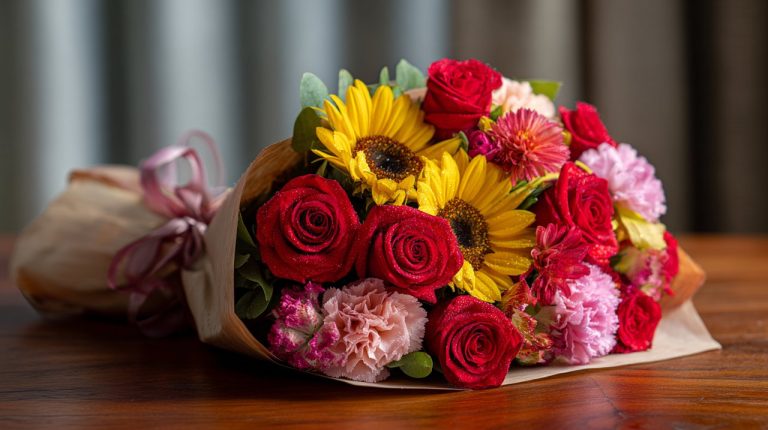 A vibrant mixed bouquet representing different relationships.