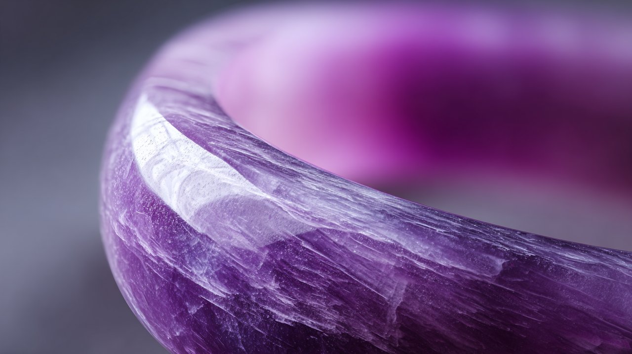 A natural violet jade pendant.