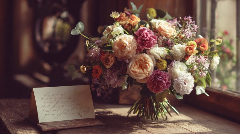 An elegant bouquet celebrating women's day